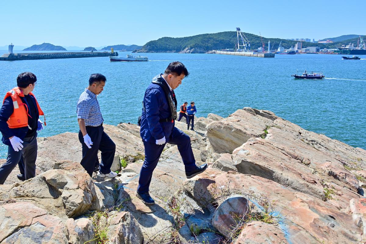 암남공원 두도 간 보행길 조성 관련 현장점검