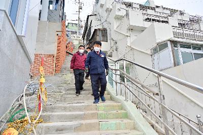 남일이네 수직보행 인프라 구축공사 현장 방문