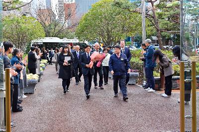 일본 사세보시 대표단 서구청 방문 영접 및 환담