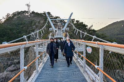 일본 사세보시 대표단 관내 시설 견학(소망계단 모노레일 등)