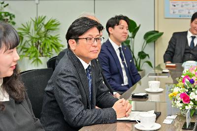 일본 사세보시 대표단 서구청 방문 영접 및 환담