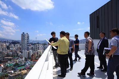 주요 현안 사업장 방문_구덕운동장 재개발, 아미초장도시재생사업 현장